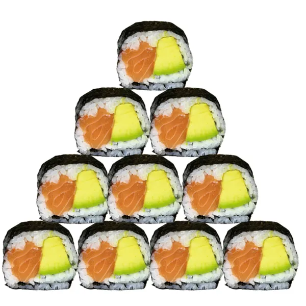 Futomaki Salmón aguacate (10U)