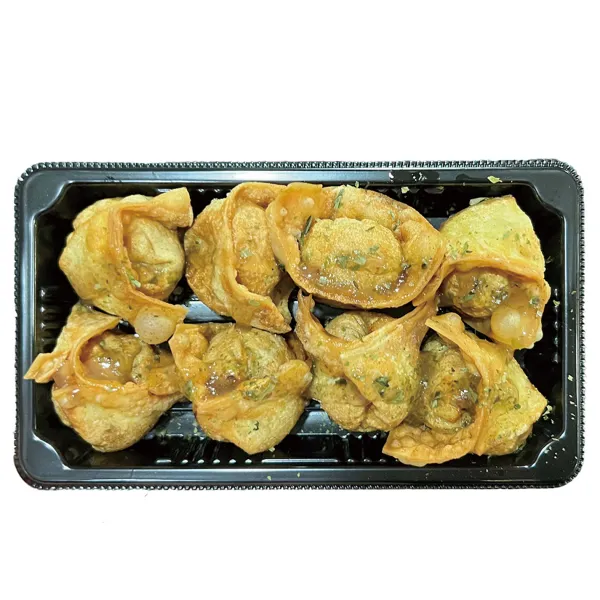 Wantun de gamba frito