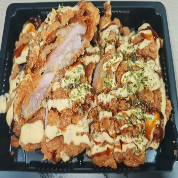 1 Filete  de pollo karage rebozado